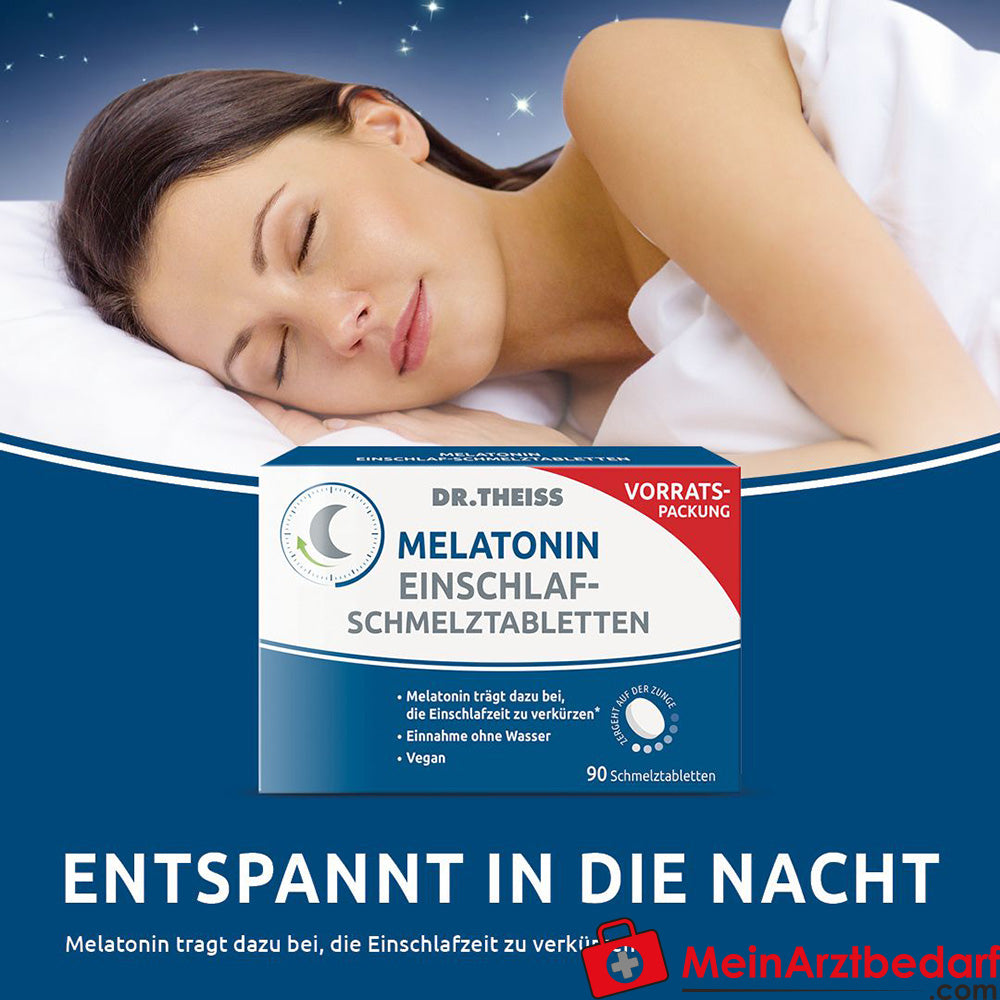 DR. THEISS Melatonin Einschlaf-Schmelztabletten.