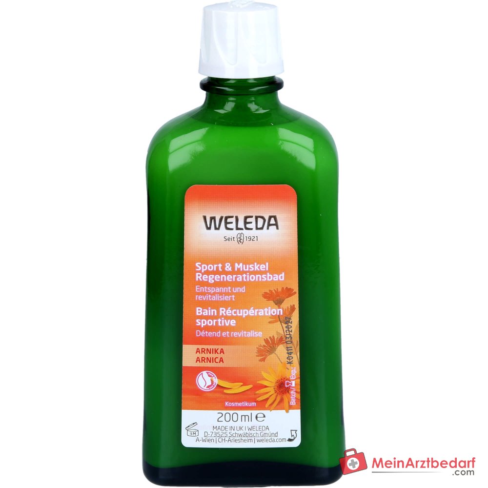 Weleda Sport & Bagno rigenerante per muscoli con arnica, 200 ml