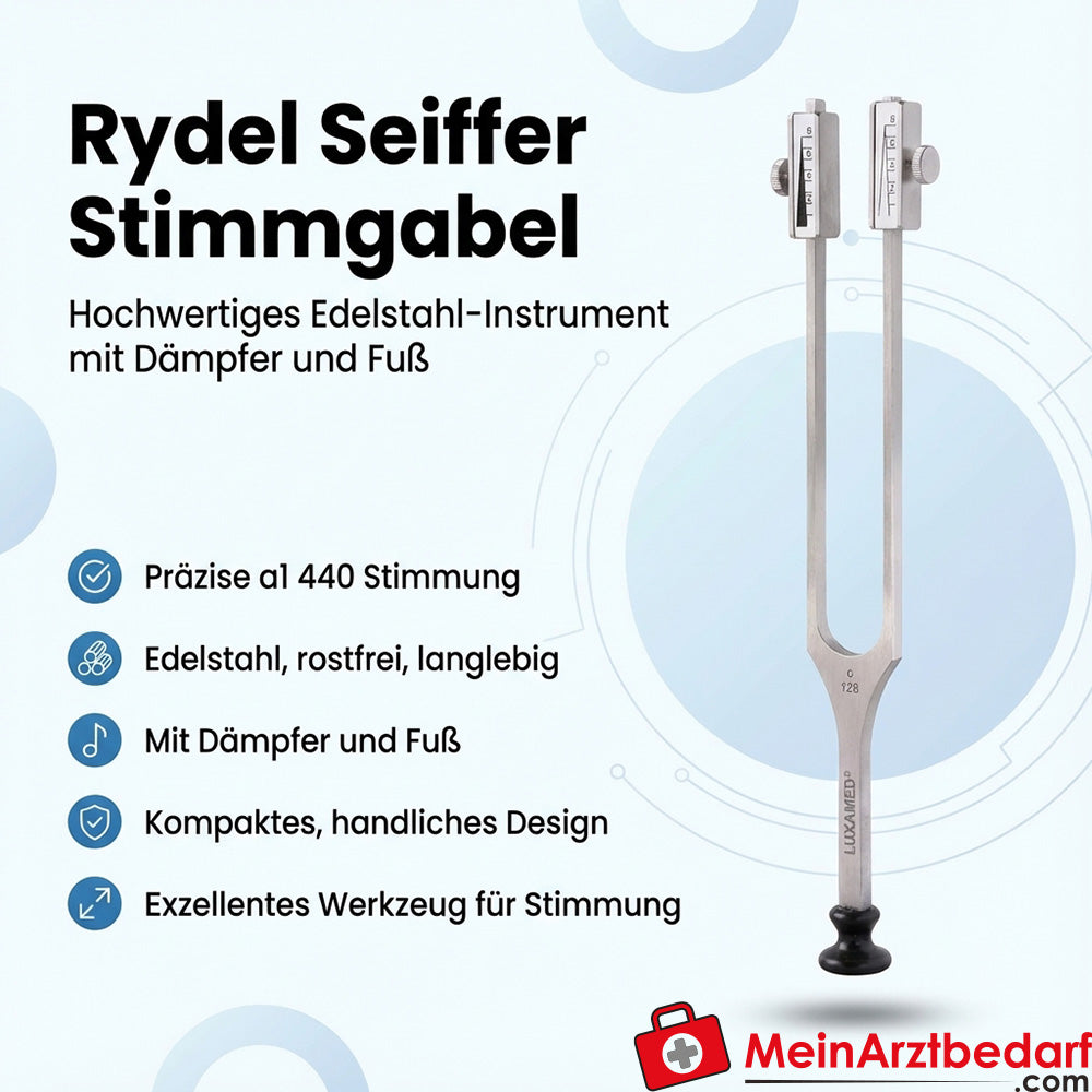 diapasón LUXAMED según Rydel Seiffer con amortiguador y base c64/c128