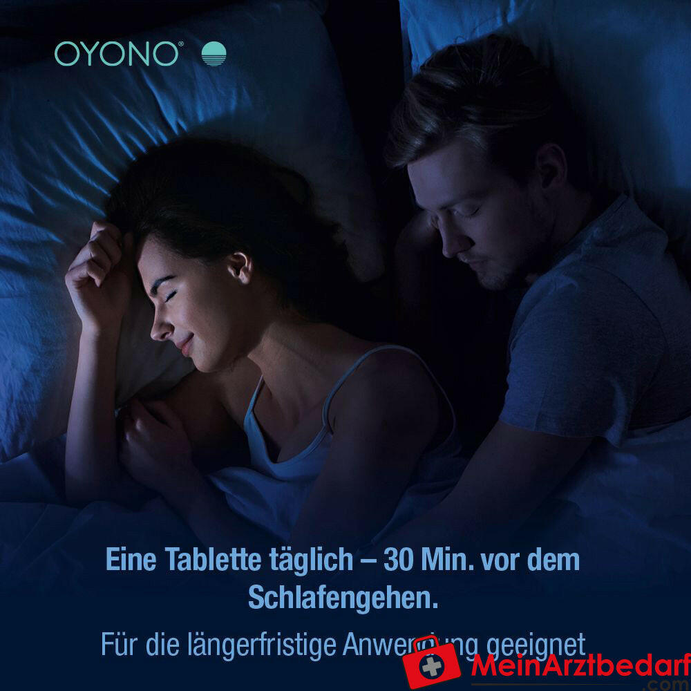 OYONO® Nacht Intens mit 1,9mg Melatonin und Ashwagandha, Baldrian, Lavendel.