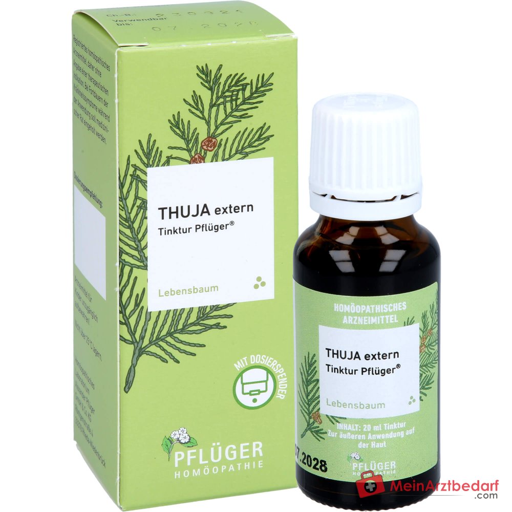 Pflüger Thuja esterno tintura Thuja occidentalis tintura madre, 20 ml