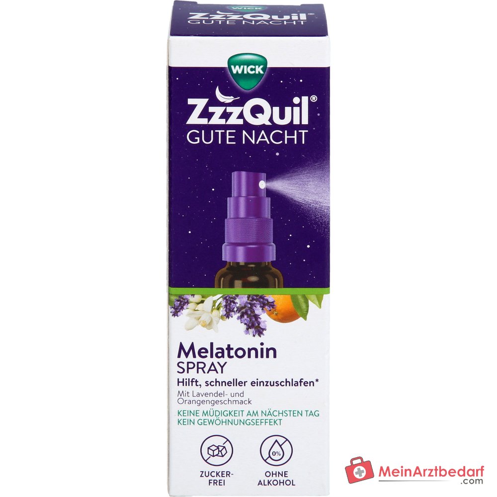 WICK ZzzQuil Good Night Spray Melatonine 1-1,5 mg per dosis Slaapspray 30 ml