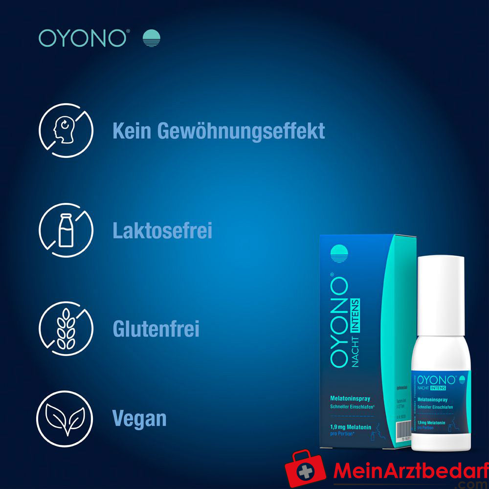 OYONO® NACHT INTENS Melatoninspray - 1,9 mg Melatonin.