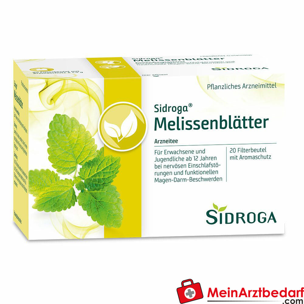 Sidroga® Melissenblättertee.