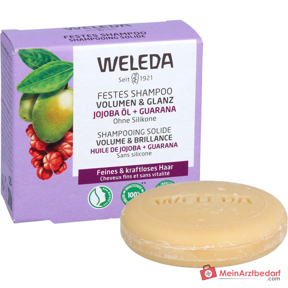 Weleda Shampoo Solide Volume & Brillance Bio-Jojoba, 50 g