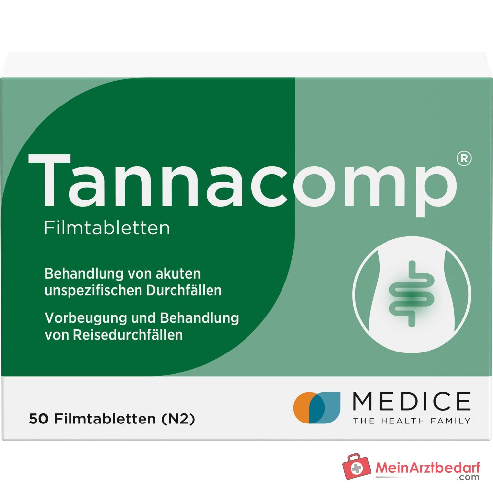 Tannacomp 500 mg/50 mg tabletki powlekane na ostrą biegunkę