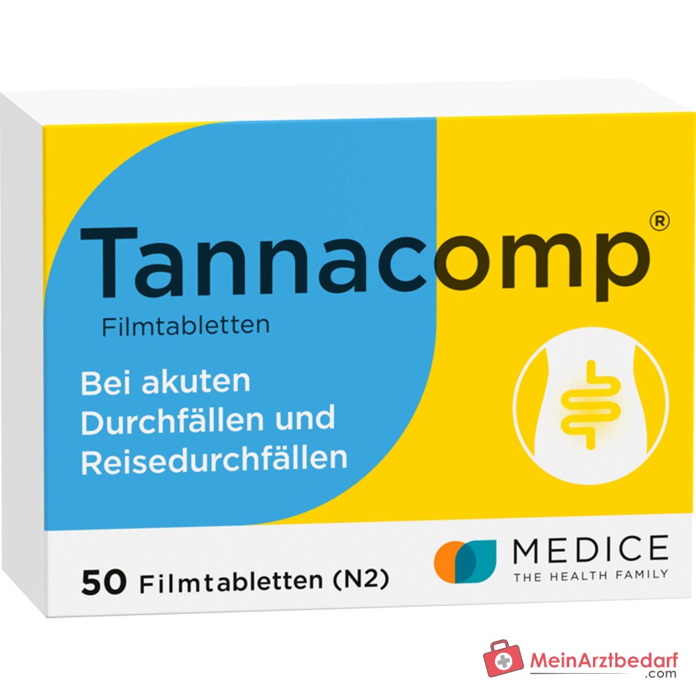 Tannacomp 500 mg/50 mg tabletki powlekane na ostrą biegunkę