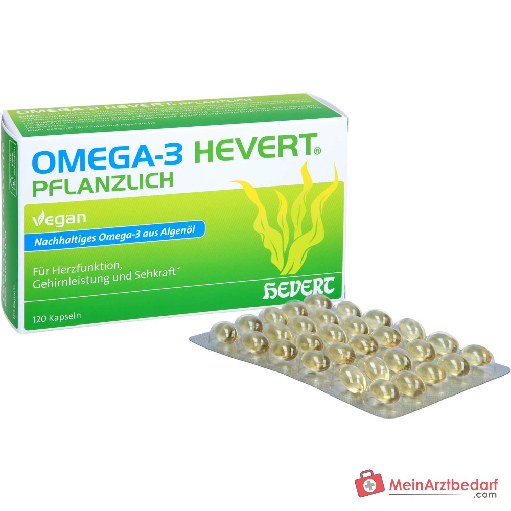 Hevert Omega-3 plantaardige veganistische zachte capsules, 120 st.