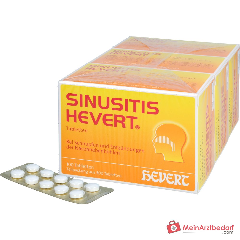 Hevert Sinusitis Tabletten, 300 stuks.