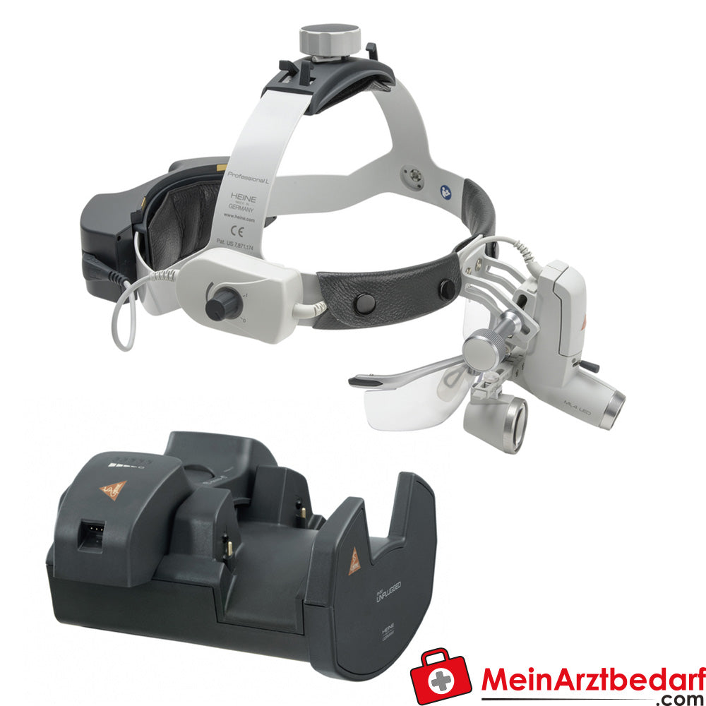 HEINE ML4 LED Haedlight mit HR / HRP BINOKULARLUPEN - 2.5x/340mm.