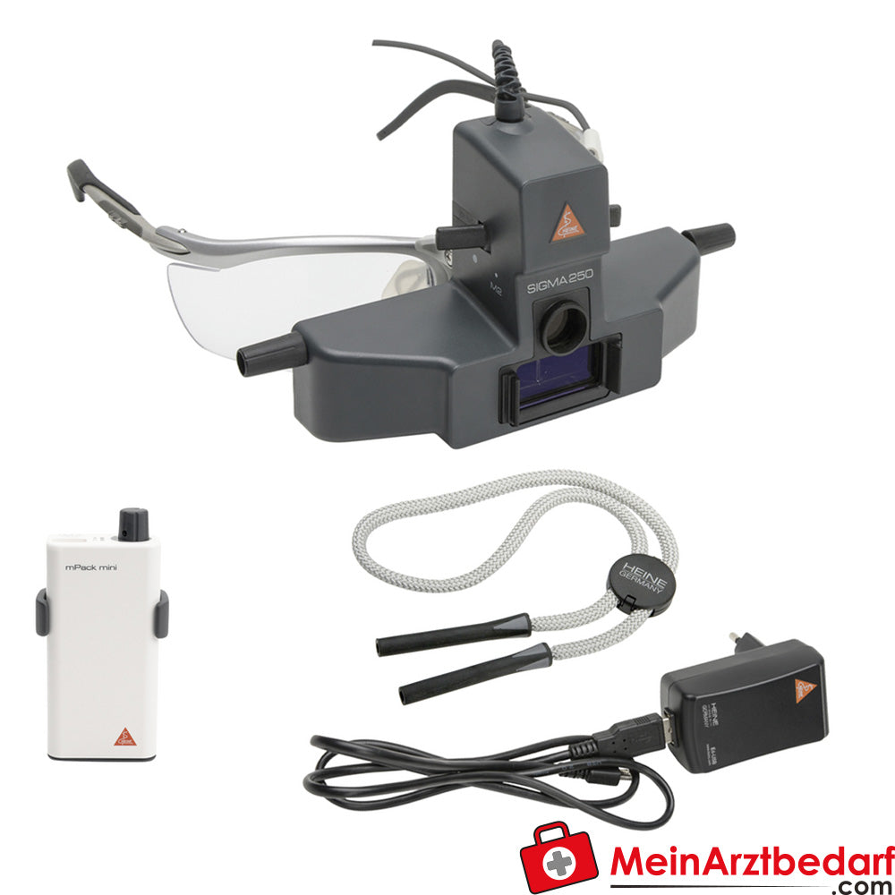 HEINE SIGMA 250 indirektes binokulares OPTHALMOSKOP - mPack Mini.