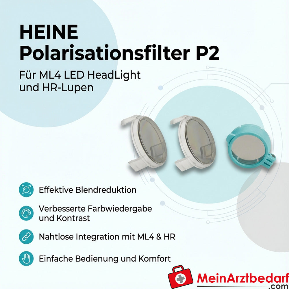 HEINE Polarisationsfilter P2 für ML4 LED HeadLight und HR Lupen