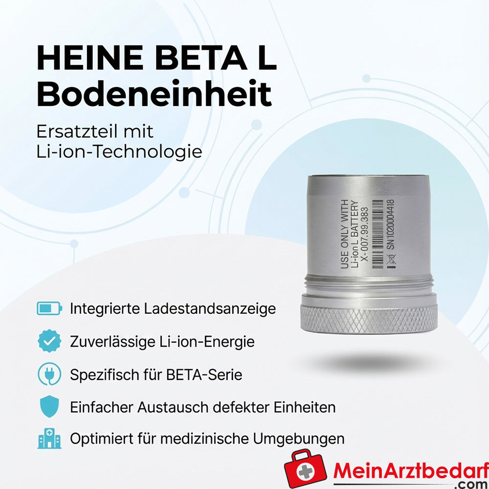 Heine BETA L vloerunit Li-ion reserveonderdeel met laadniveau-indicator