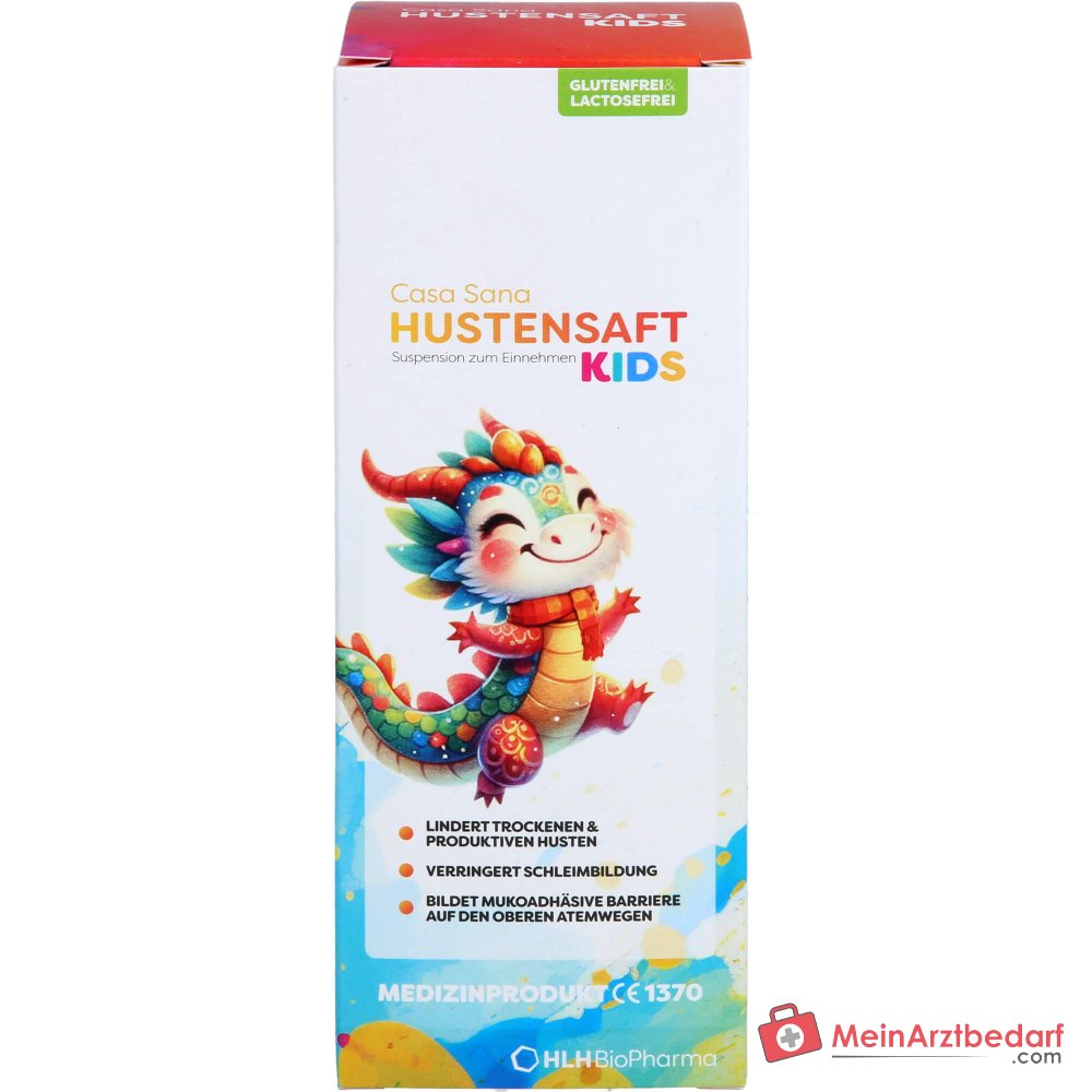 Casa Sana Hoestsiroop Kinderen met honing, weegbree & propolis 200 ml