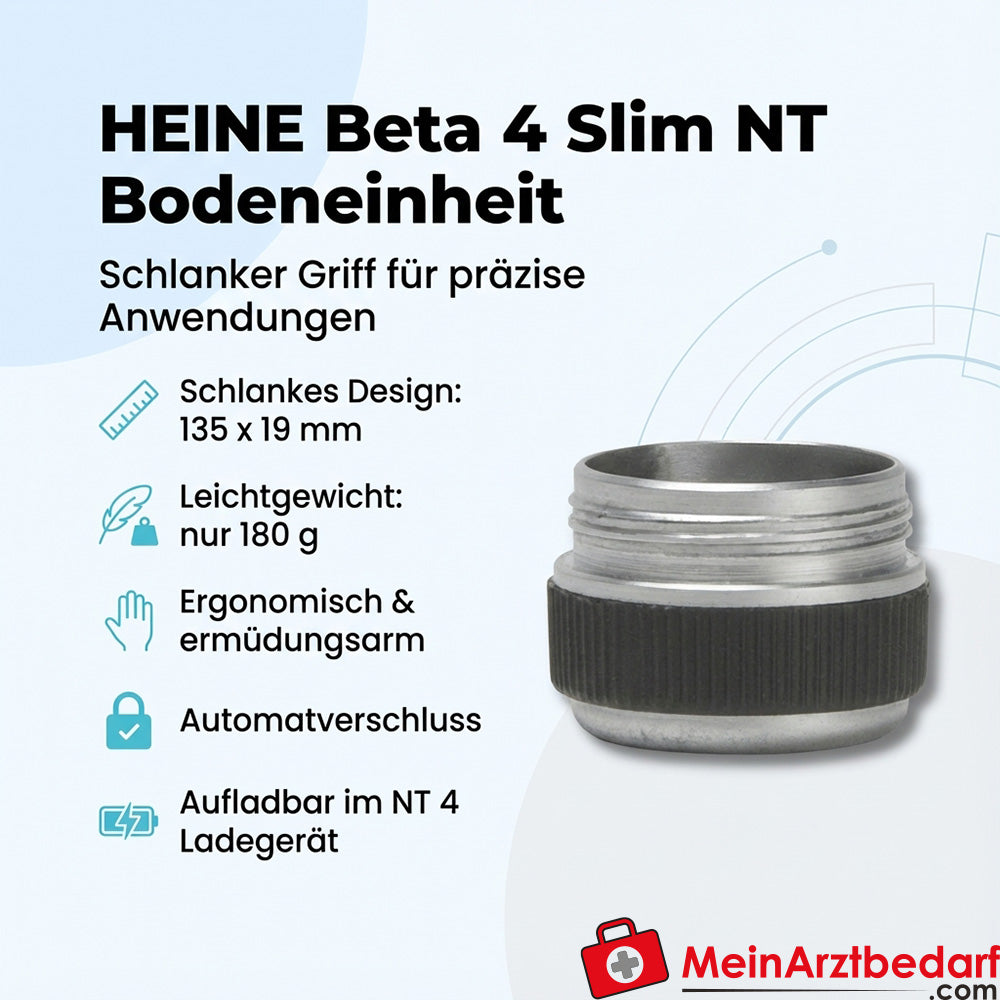 Heine Beta 4 Slim NT vloerunit 135 mm x 19 mm, automatisch slot