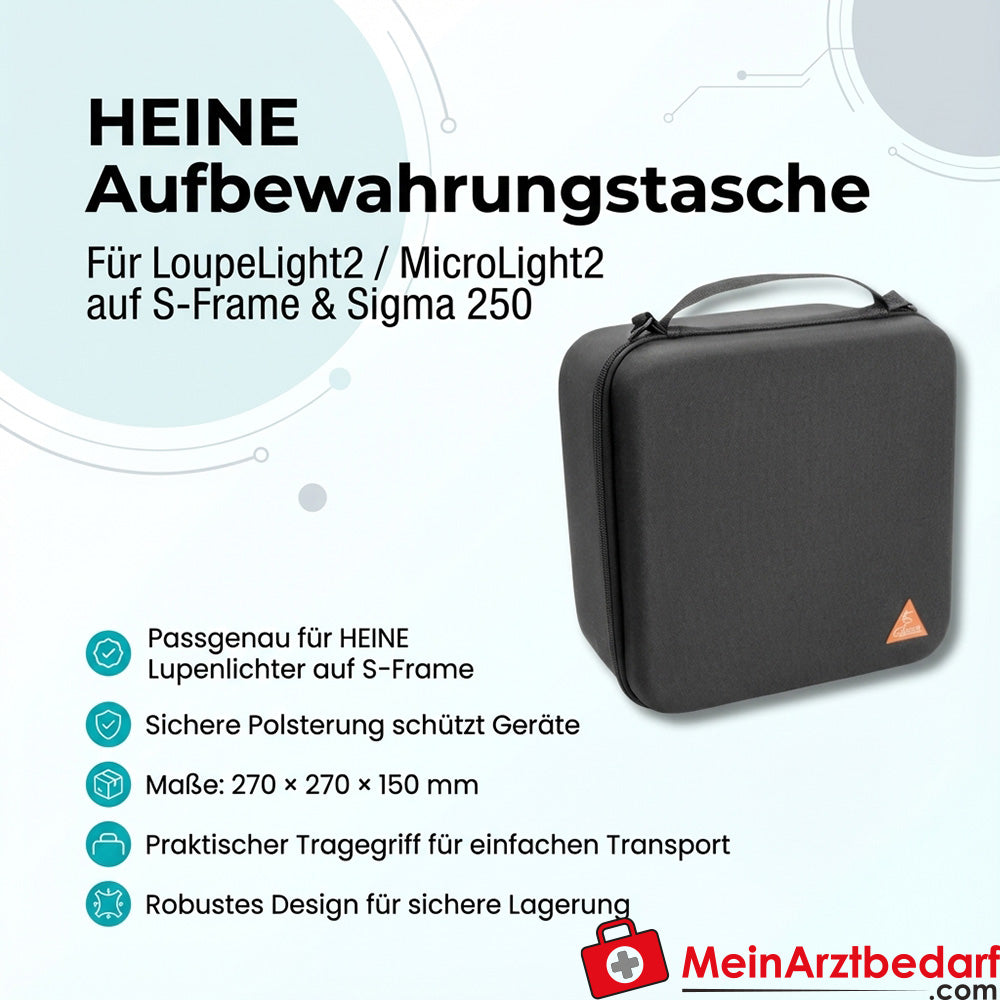 Torba Heine na lampę LoupeLight2/MicroLight2 S-Frame Sigma 250 270 × 270 × 150 mm
