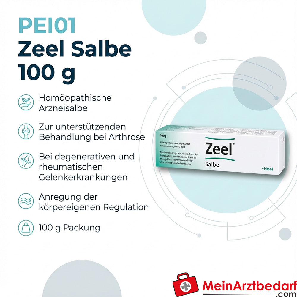 PEI01 Zeel pommade 100 g, pommade médicamenteuse homéopathique pour l'arthrose