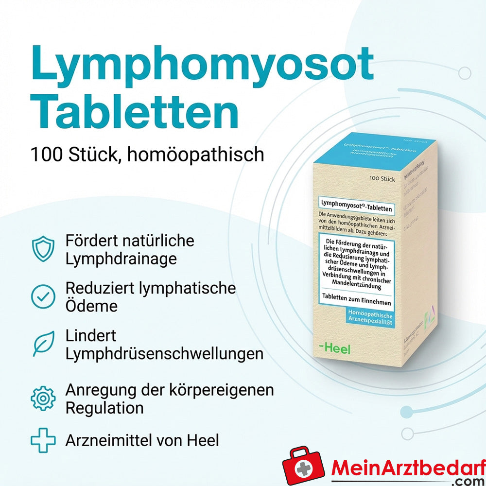 PEI01 Lymphomyosot comprimés 100 pièces homéopathique contre l'œdème lymphatique