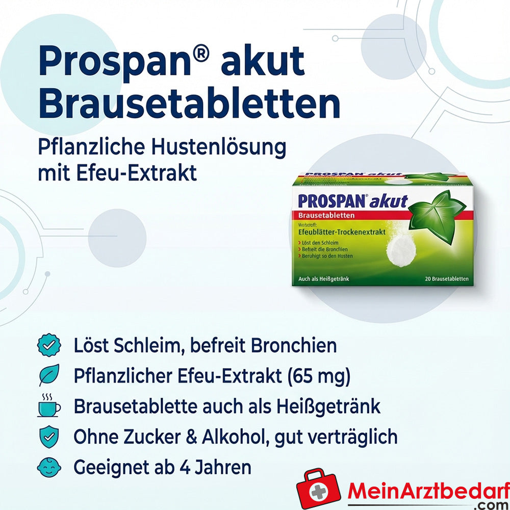 Prospan bruistabletten Acute 20 Extract van jeneverbes, slijmoplossend