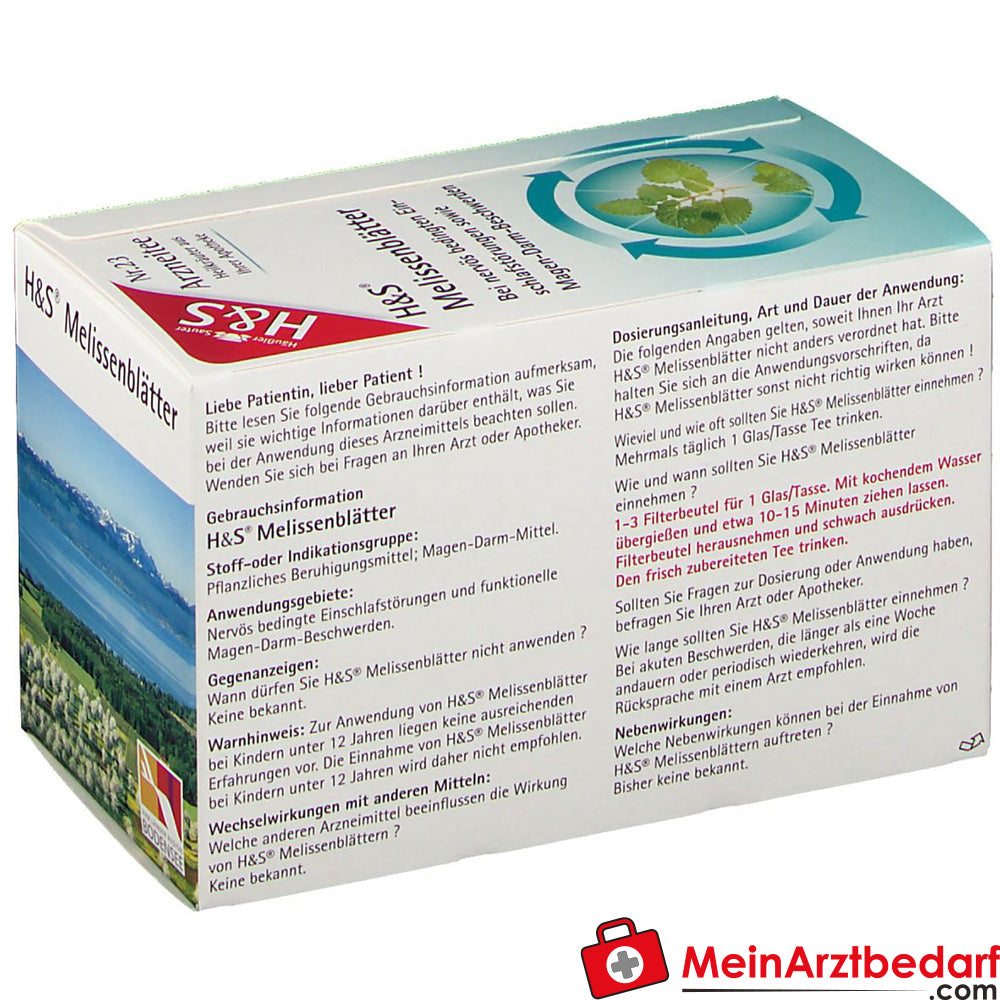 H&S Melissenblätter Nr. 23.