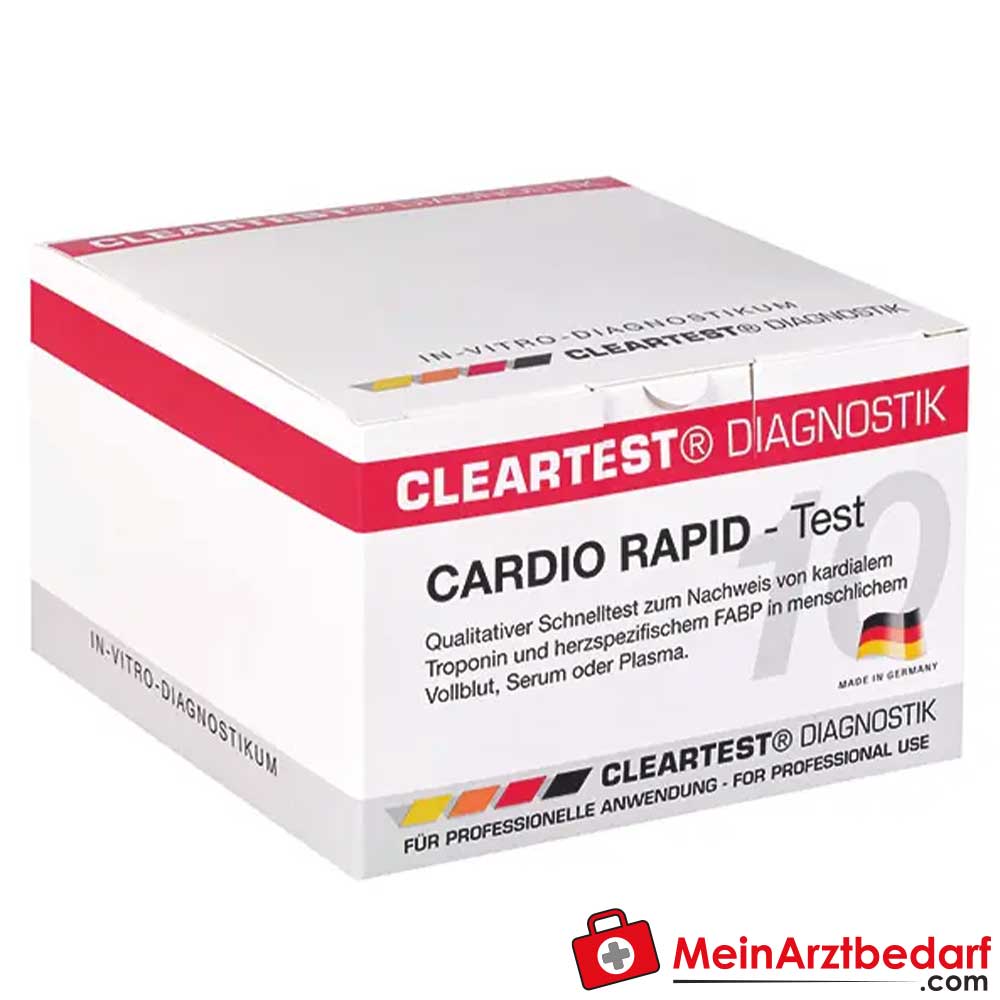 Cleartest Cardio rapid Infarkttest.