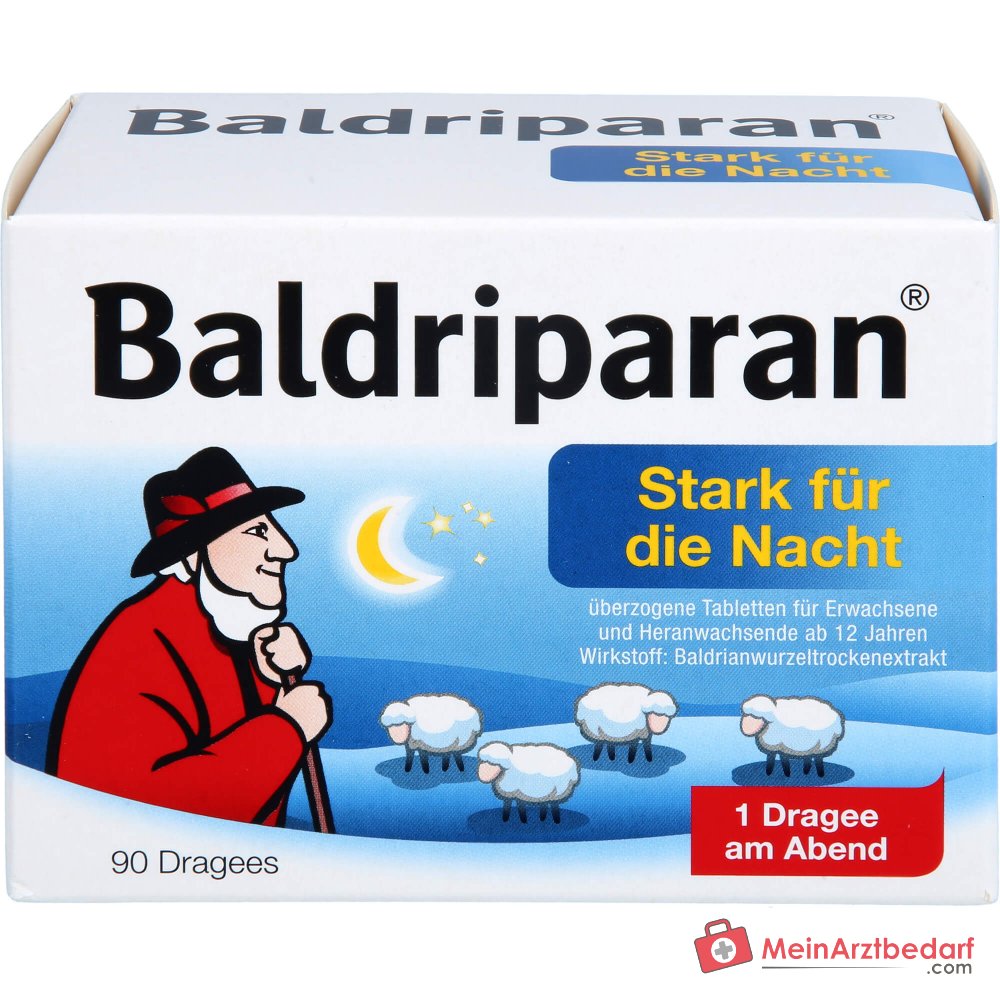 Baldriparan Forte per la notte 441,35 mg di radice di valeriana estratto secco compresse rivestite