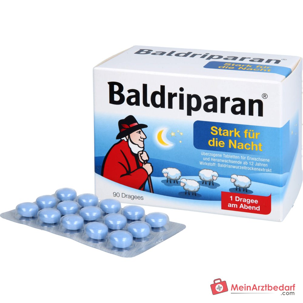 Baldriparan Forte per la notte 441,35 mg di radice di valeriana estratto secco compresse rivestite