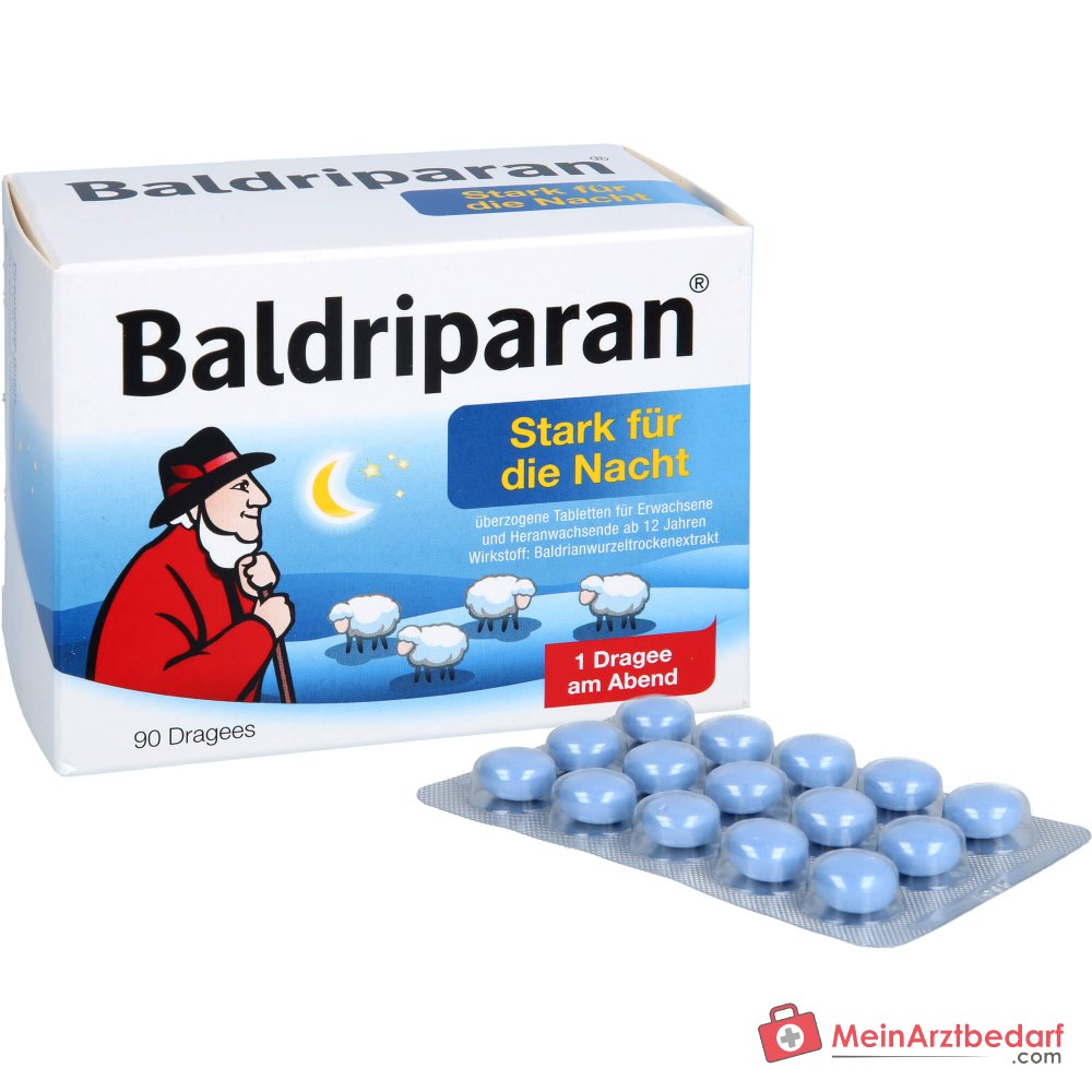 Baldriparan Forte per la notte 441,35 mg di radice di valeriana estratto secco compresse rivestite