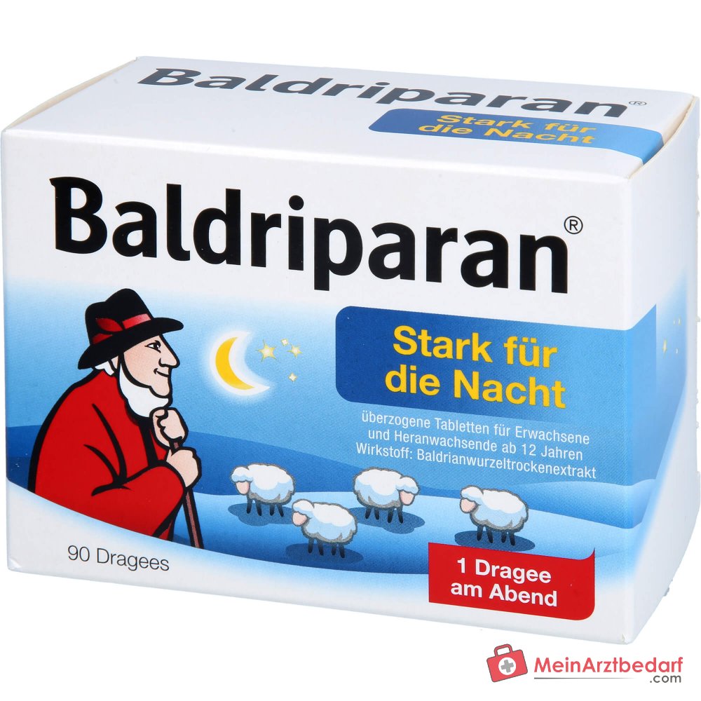 Baldriparan Forte per la notte 441,35 mg di radice di valeriana estratto secco compresse rivestite