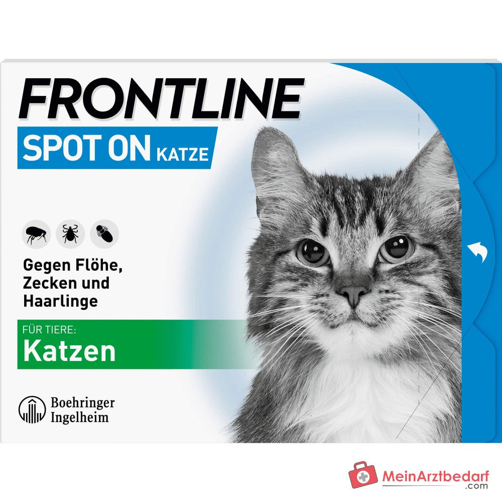 FRONTLINE Spot On pour chats Solution Fipronil pour application goutte à goutte 6 pipettes