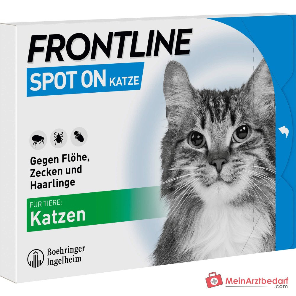 FRONTLINE Spot On pour chats Solution Fipronil pour application goutte à goutte 6 pipettes