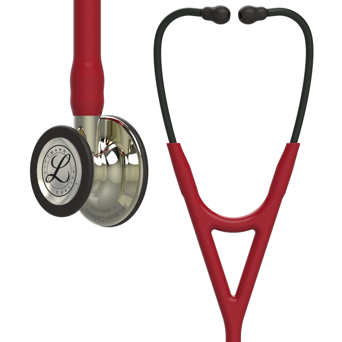 Stetoskop Littmann Cardiology IV, stal nierdzewna, podwójna częstotliwość, dla dorosłych i dzieci, edycja szampańska