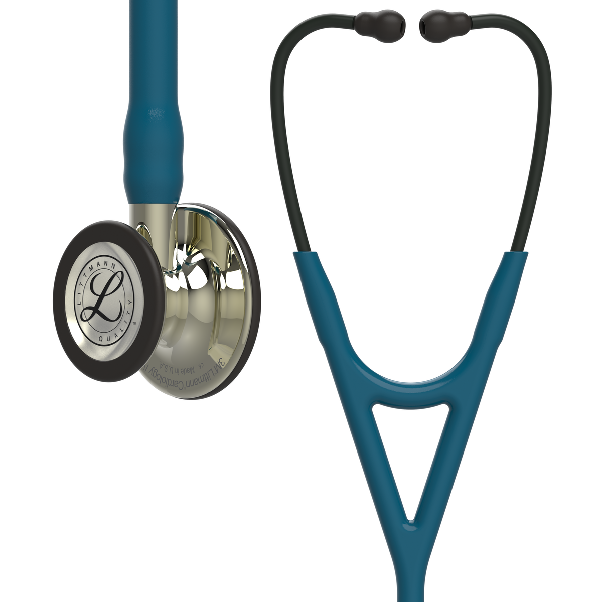 Stéthoscope Cardiologie IV de Littmann en acier inoxydable, double fréquence, pour adultes & enfants, édition champagne