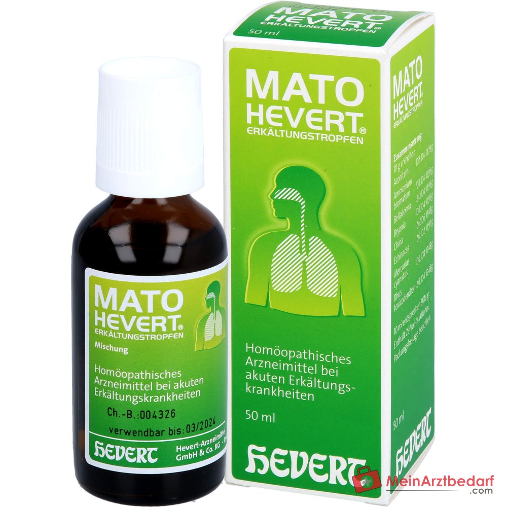 Hevert Mato Hevert Erkältungstropfen Tropfen, 50 ml