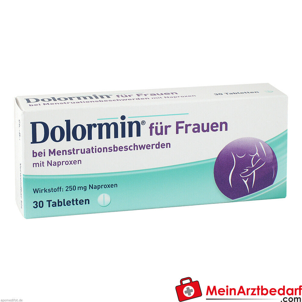 Dolormin für Frauen bei Menstruationsbeschwerden mit Naproxen.