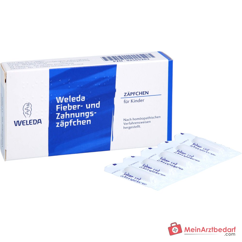Weleda supposte per febbre e dentizione, 10 pz.