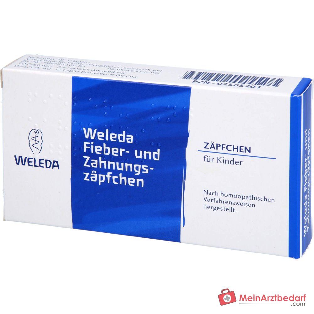 Weleda supposte per febbre e dentizione, 10 pz.