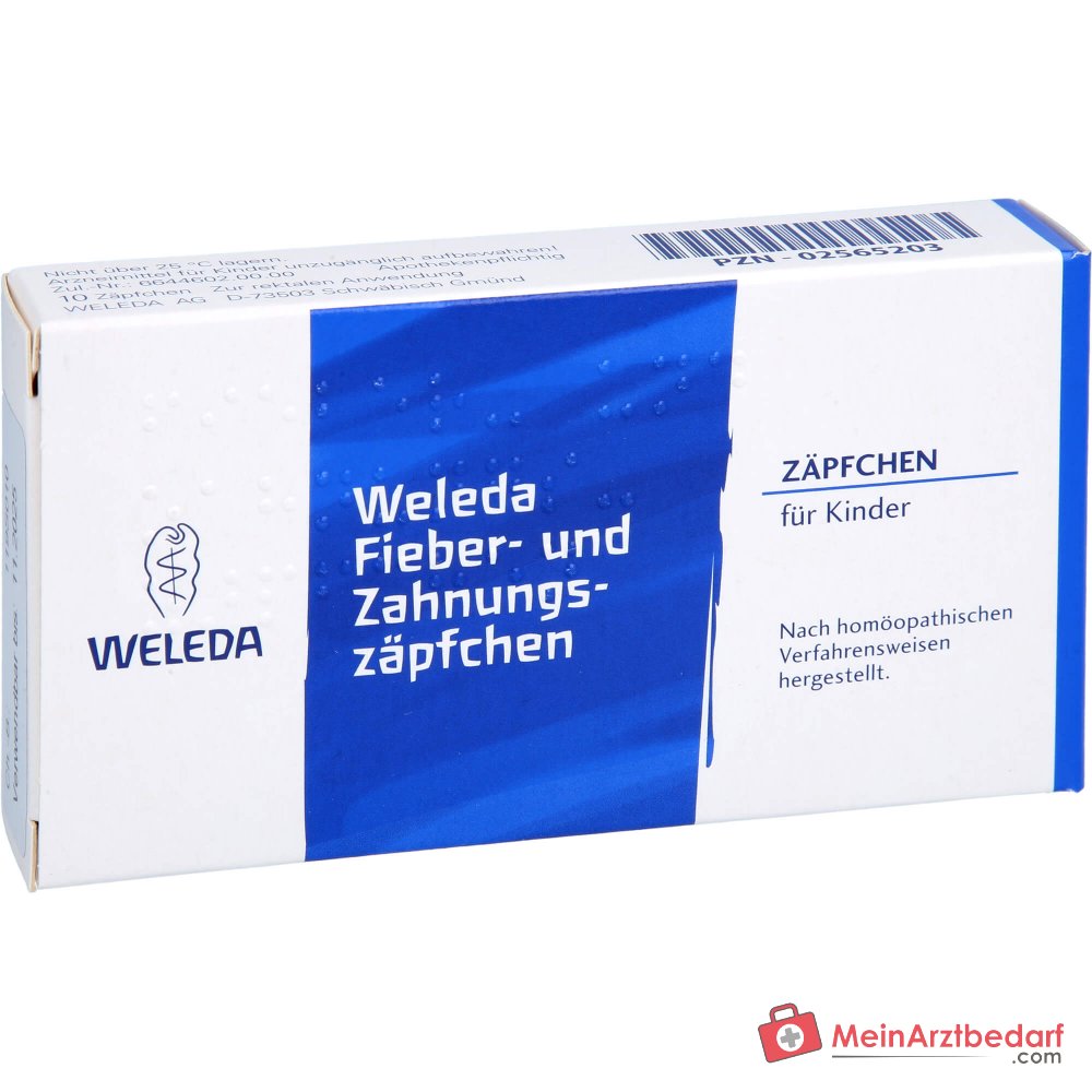 Weleda supposte per febbre e dentizione, 10 pz.