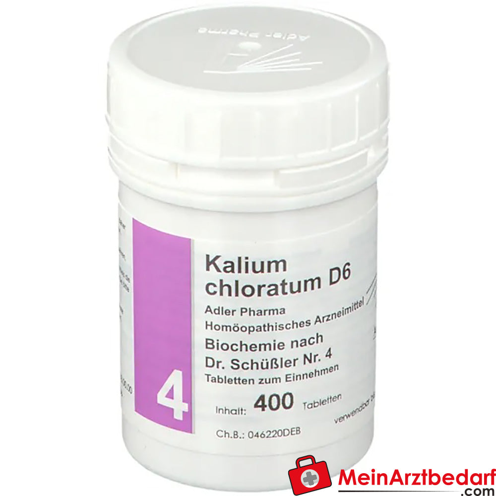 Adler Pharma Kalium chloratum D6 Biochemie nach Dr. Schüßler Nr. 4.