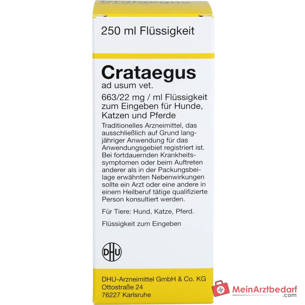 Crataegus ad usum vet meidoorn extract druppels 250 ml voor honden katten paarden