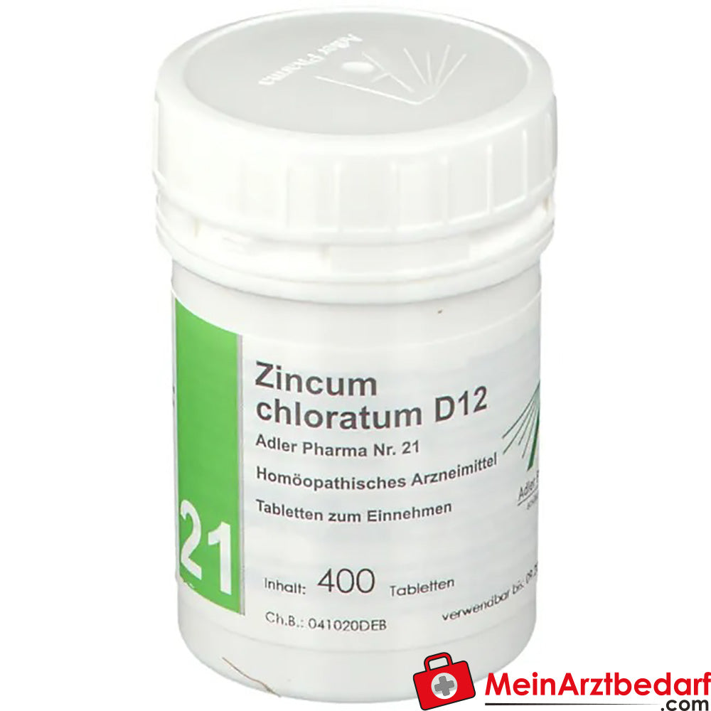 Adler Pharma Zincum chloratum D12 Biochemie nach Dr. Schüßler Nr. 21.