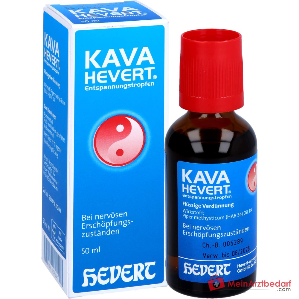 Hevert Kava gouttes relaxantes, 50 ml
