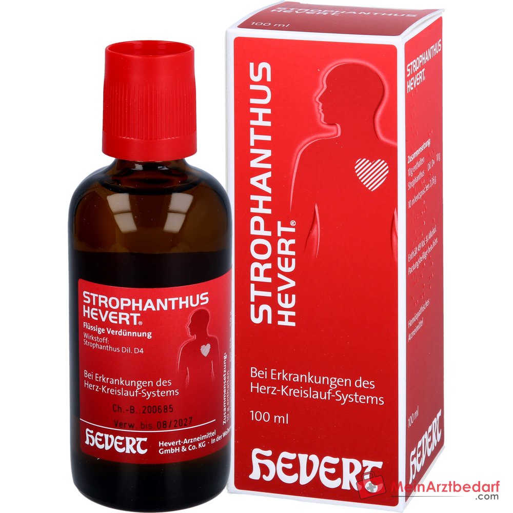 Hevert Strophanthus gratus D4 Druppels, 100 ml