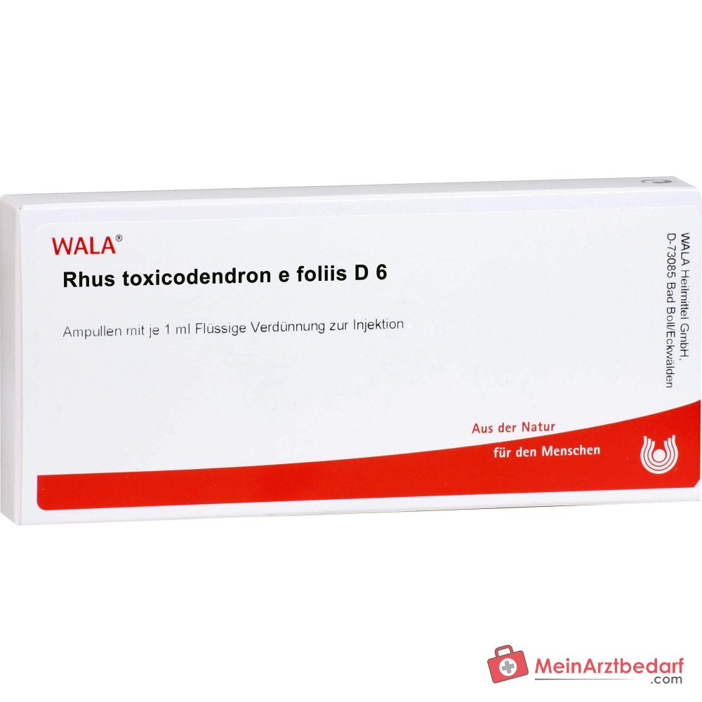 WALA Rhus toxicodendron e foliis D6 fiale, 10 pezzi