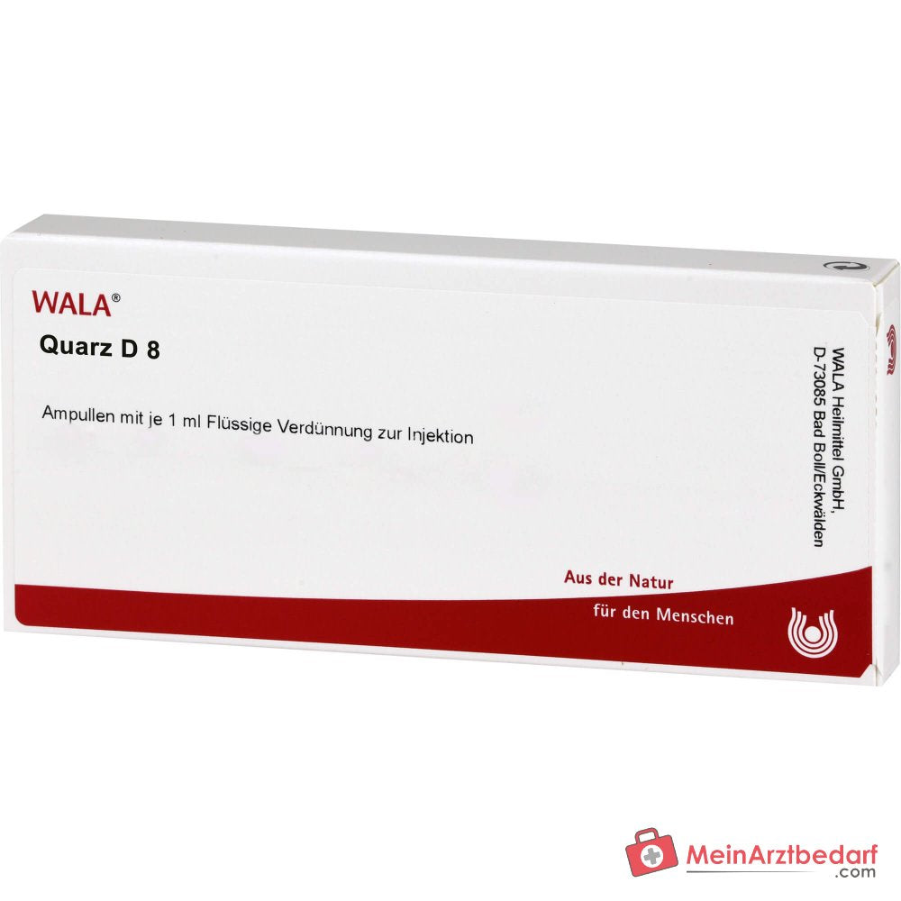 WALA Quarz D8 ampollas, 10 x 1 ml