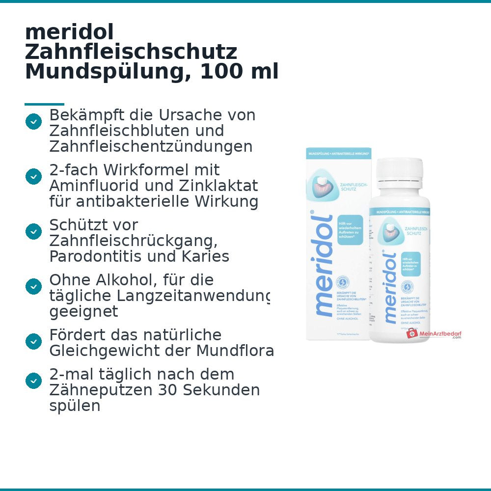 meridol płyn do płukania jamy ustnej chroniący dziąsła, 100 ml