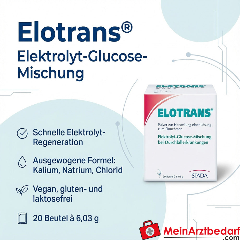 Elotrans reload polvo isotónico para beber electrolitos naranja 15 sobres 114 g
