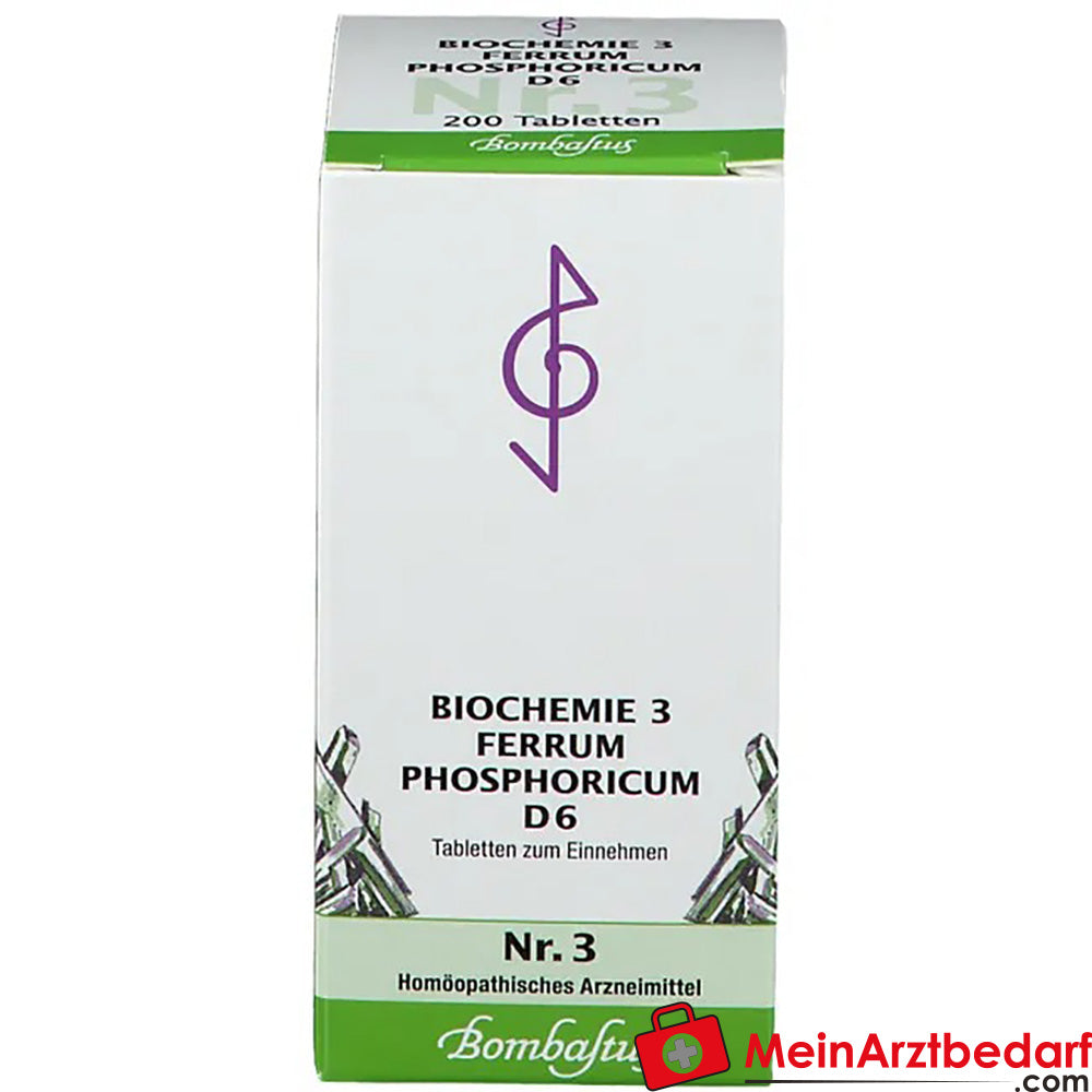 Bombastus Biochemie 3 Ferrum phosphoricum D 6 Tabletten.