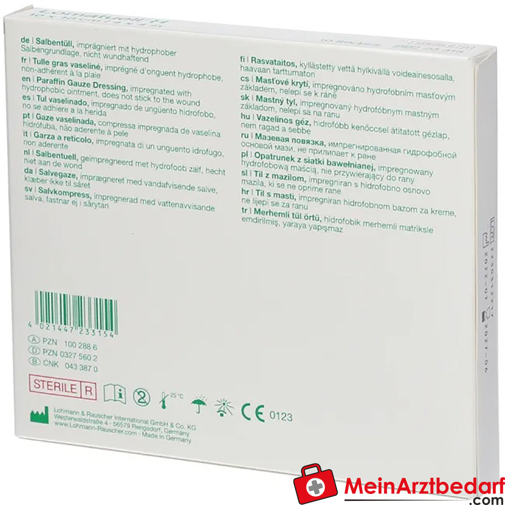 Lomatuell® H 10 cm x 10 cm steril, 10 St..