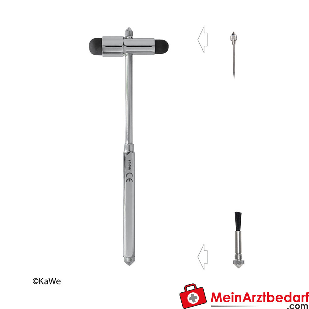KaWe Buck neurologischer Reflexhammer mit Metallgriff.